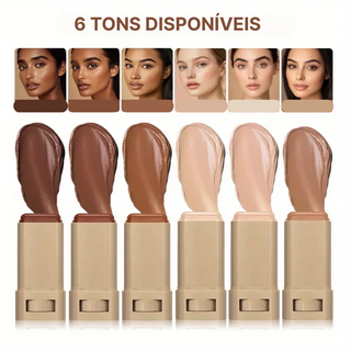 BASE CREMOSA EM STICK - PELE EFEITO NATURAL