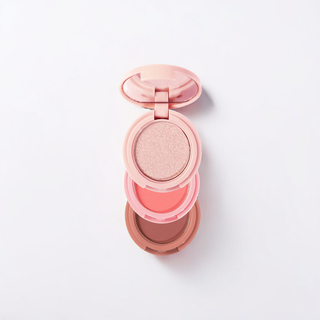 MINI PALETA 3 EM 1 BLUSH, CONTORNO E ILUMINADOR - PRATICIDADE NUM SÓ PRODUTO