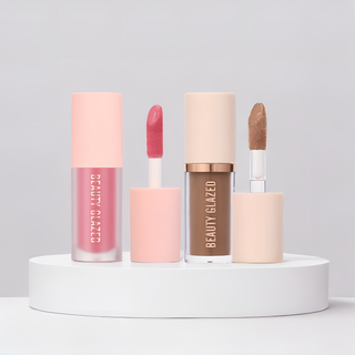 CONJUNTO BLUSH E CONTORNO - PELE COM COR E CONTORNO