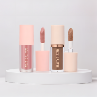 CONJUNTO BLUSH E CONTORNO - PELE COM COR E CONTORNO