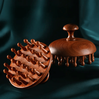ESCOVA DE MASSAGEM PARA COURO CABELUDO - IDEAL PARA RELAXAR