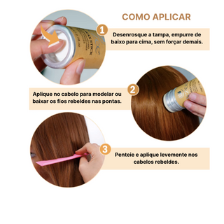 BELLA SLEEK BUN - CERA PARA UM PENTEADO PERFEITO