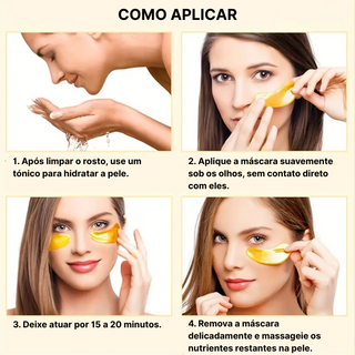 GOLDEN EYE PATCH (12 UNIDADES) - OLHOS HIDRATADOS E SEM INCHAÇO