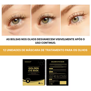 GOLDEN EYE PATCH (12 UNIDADES) - OLHOS HIDRATADOS E SEM INCHAÇO