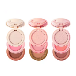 MINI PALETA 3 EM 1 BLUSH, CONTORNO E ILUMINADOR - PRATICIDADE NUM SÓ PRODUTO
