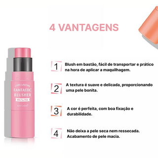 MULTISTICK BLUSH COM PINCÉL INCORPORADO - TEXTURA CREMOSA