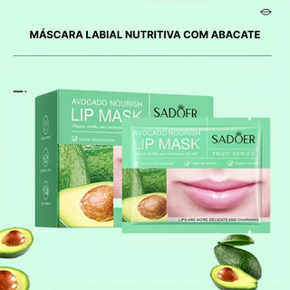 MÁSCARA LABIAL DE ABACATE (20 UNIDADES) - HIDRATAÇÃO INTENSA COM ÁCIDO HIALURÓNICO
