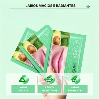 MÁSCARA LABIAL DE ABACATE (20 UNIDADES) - HIDRATAÇÃO INTENSA COM ÁCIDO HIALURÓNICO