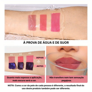 LIP STAIN - COR NATURAL, EFEITO DURADOURO