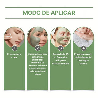 MÁSCARA FACIAL DE ARGILA - LIMPEZA PROFUNDA
