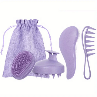 CONJUNTO 4 ESCOVAS CABELO - PARA TODO O TIPO DE CABELO