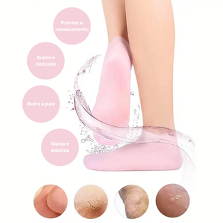MEIAS DE SILICONE HIDRATANTES PARA PÉS - PÉS SEDOSOS E HIDRATADOS