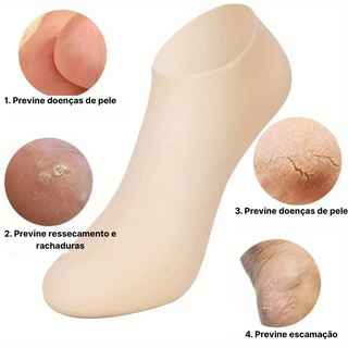 MEIAS DE SILICONE HIDRATANTES PARA PÉS - PÉS SEDOSOS E HIDRATADOS