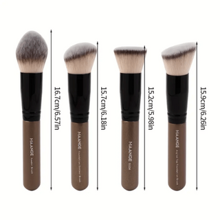 CONJUNTO DE 4 PINCÉIS - IDEAL PARA PRODUTOS CREMOSOS E EM PÓ