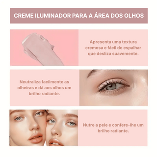 CREME DE OLHOS ROSA - REDUZ OLHEIRAS E ILUMINA