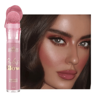 BLUSH LÍQUIDO COM ESPONJA - FÁCIL DE APLICAR