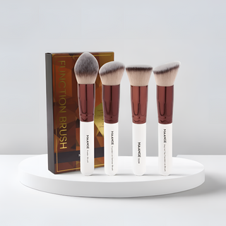 CONJUNTO DE 4 PINCÉIS - IDEAL PARA PRODUTOS CREMOSOS E EM PÓ